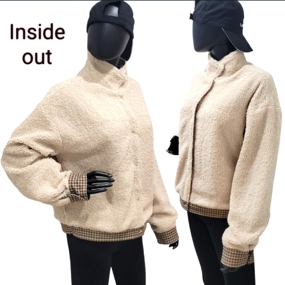 ENTRO Trucker Jacket w/ Sherpa Lining | Design Inspired by Men | NWT | Size Med - Picture 6 of 11